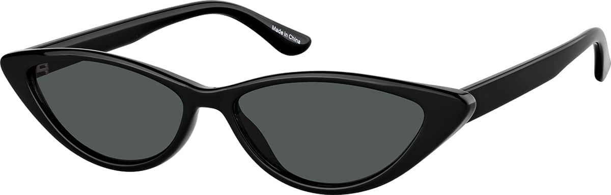 Angle view of Cat-Eye Sunglasses T01962112 in Black