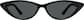 Front view of Cat-Eye Sunglasses T01962112 in Black thumbnail