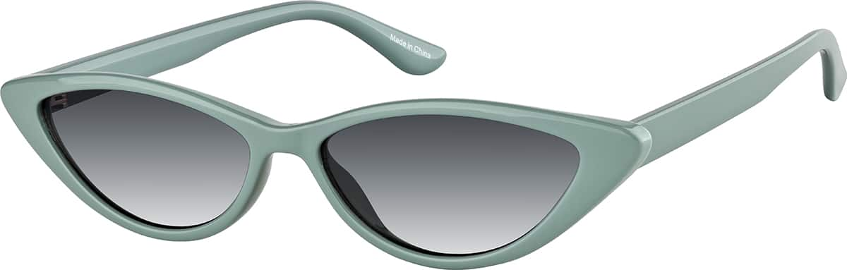 Angle view of Cat-Eye Sunglasses T01962412 in Green