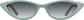 Front view of Cat-Eye Sunglasses T01962412 in Green thumbnail