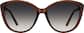 Front view of Cat-Eye Sunglasses T01971515 in Brown thumbnail