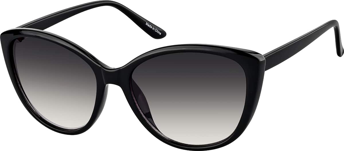 Angle view of Cat-Eye Sunglasses T01972115 in Black