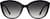 Front view of Cat-Eye Sunglasses T01972115 in Black thumbnail