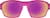 Front view of Geometric Sunglasses T02001819 in Red with Rose Gold Mirror thumbnail