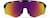 Front view of Wrap-Around Shield Sunglasses T02052118 in Black with Flame Mirror thumbnail