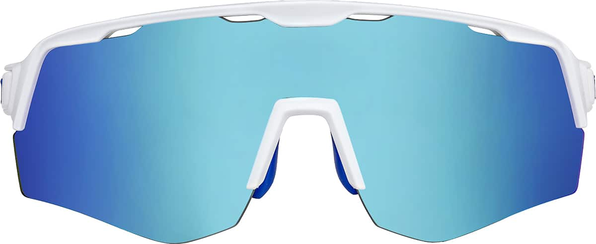 Front view of Sport Polarized Sunglasses T02053016 in White