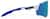 Side view of Wrap-Around Shield Sunglasses T02053016 in White with Sky Blue Mirror thumbnail
