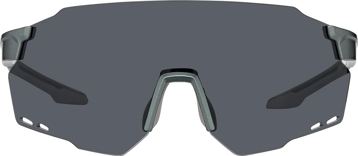 Front view of Aviator Sport Sunglasses T02061612 in Blue