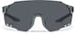 Front view of Wrap-Around Shield Sunglasses T02061612 in Gray with Gray Lens thumbnail