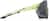 Side view of Wrap-Around Shield Sunglasses T02062212 in Chartreuse with Gray Lens thumbnail