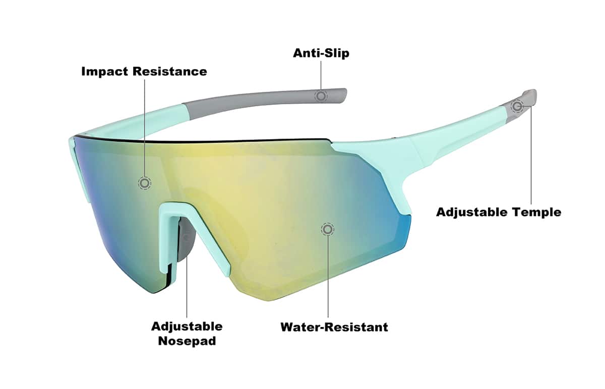 Image of Wrap-Around Sports Sunglasses