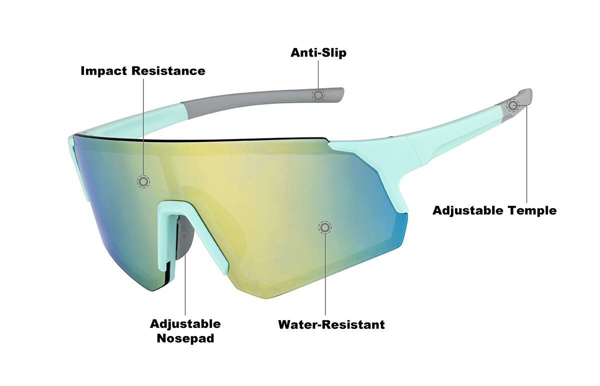 Wrap-Around Sports Sunglasses T0207