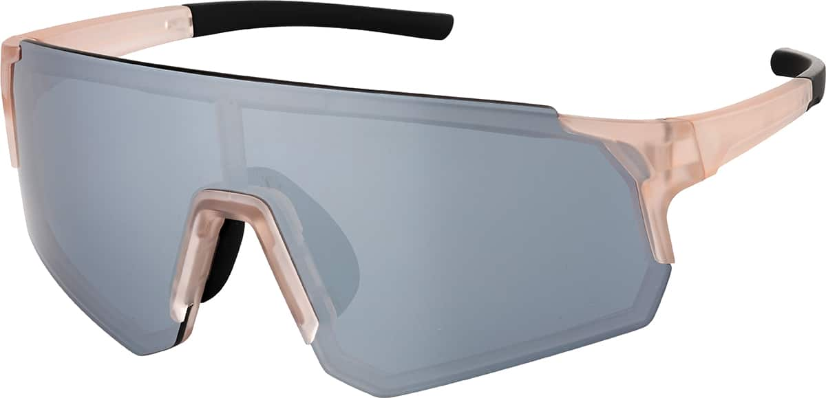 Angle view of Sport Polarized Sunglasses T02071911 in Pink