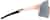 Side view of Wrap-Around Sports Sunglasses T02071911 in Pink with Silver Mirror thumbnail