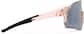 Side view of Wrap-Around Sports Sunglasses T02071911 in Pink with Silver Mirror thumbnail