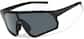 Angle view of Wrap-Around Sports Sunglasses T02072112 in Black with Gray Lenses thumbnail