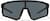 Front view of Wrap-Around Sports Sunglasses T02072112 in Black with Gray Lenses thumbnail