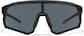 Front view of Wrap-Around Sports Sunglasses T02072112 in Black with Gray Lenses thumbnail