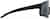 Side view of Wrap-Around Sports Sunglasses T02072112 in Black with Gray Lenses thumbnail