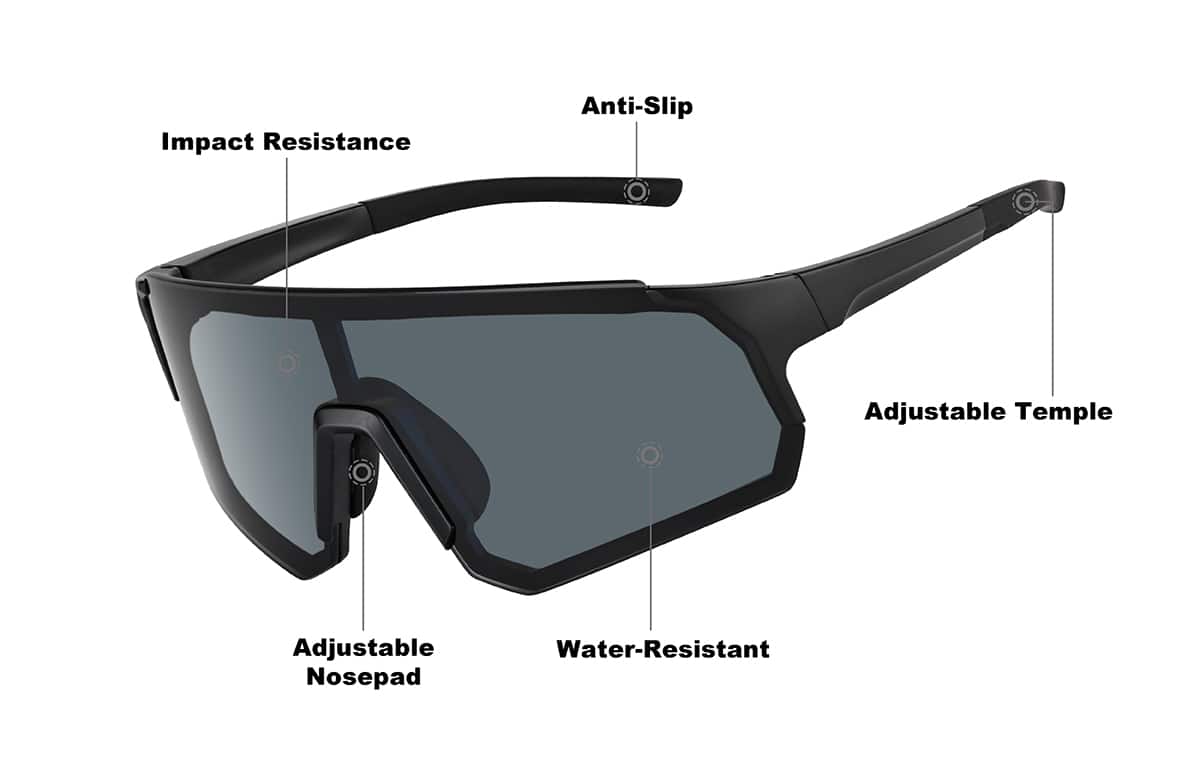 Image of Wrap-Around Sports Sunglasses