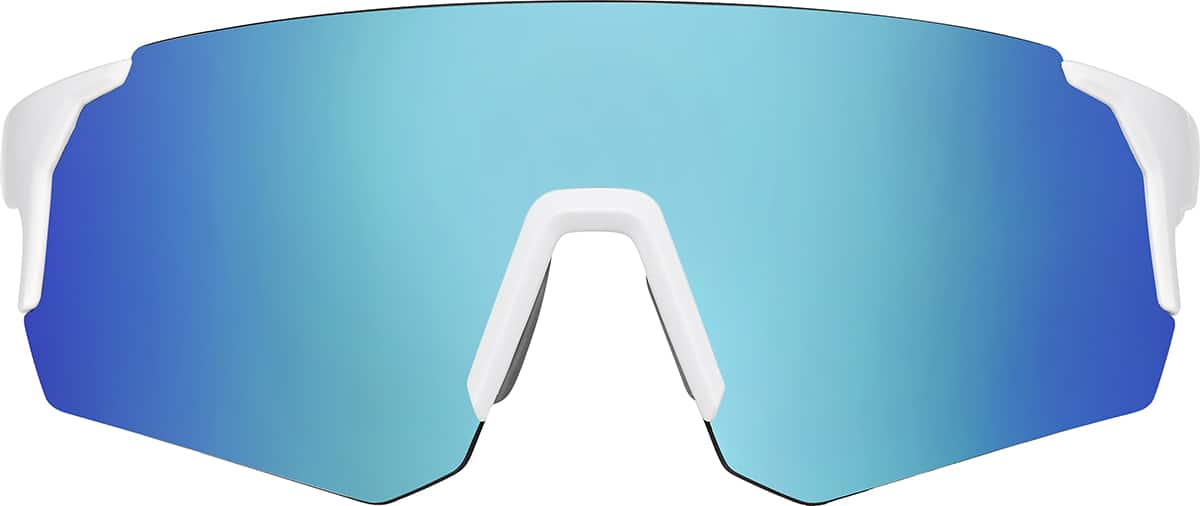 Front view of Sport Polarized Sunglasses T02073016 in White