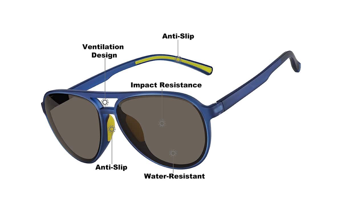 Image of Aviator Sports Sunglasses