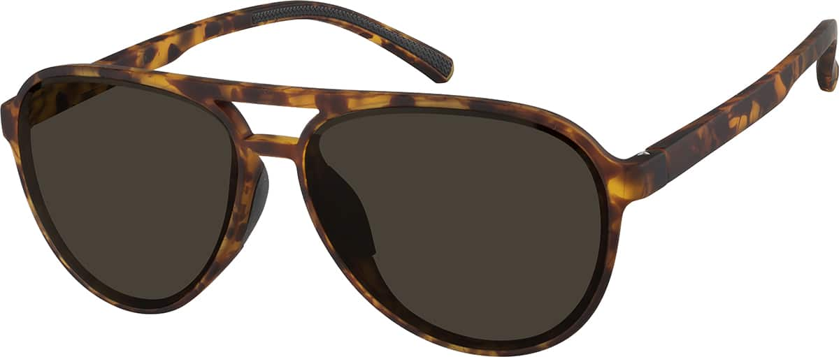 Angle view of Sport Polarized Sunglasses T02102515 in Tortoiseshell