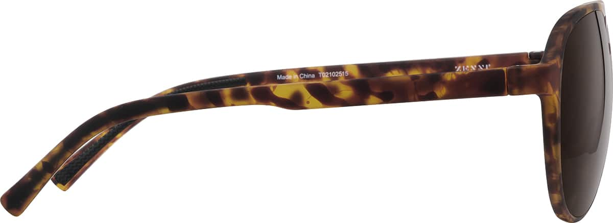 Side view of Sport Polarized Sunglasses T02102515 in Tortoiseshell