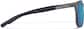 Side view of Square Sports Sunglasses T02111212 in Gray with Blue Mirror thumbnail