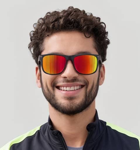 Image of Square Sports Sunglasses