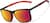 Angle view of Square Sports Sunglasses T02112116 in Black with Flame Mirror thumbnail