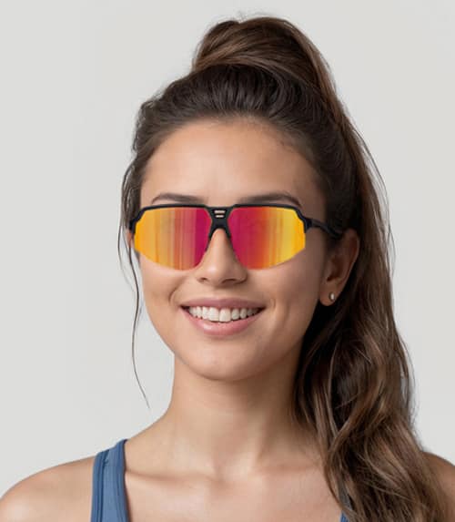 Image of Wrap-Around Sports Sunglasses