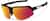 Angle view of Wrap-Around Sports Sunglasses T02122118 in Black with Flame Mirror thumbnail