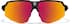 Wrap-Around Sports Sunglasses T02122118 in Black with Flame Mirror