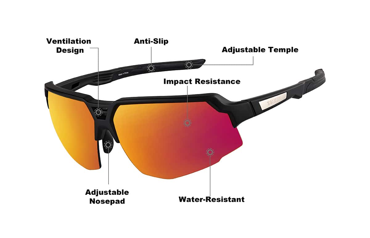Image of Wrap-Around Sports Sunglasses