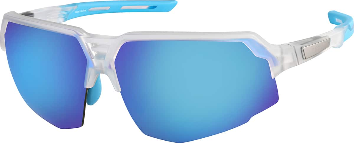 Angle view of Sport Polarized Sunglasses T02122316 in Clear