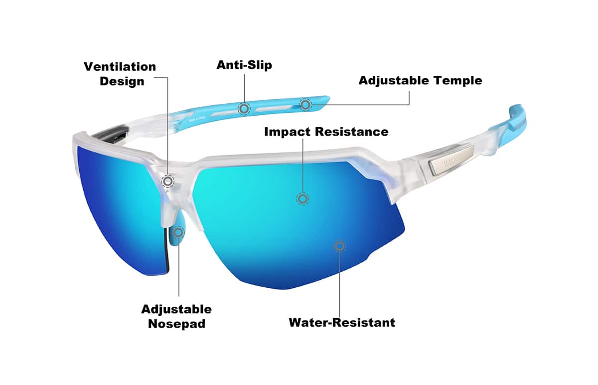 Image of Wrap-Around Sports Sunglasses