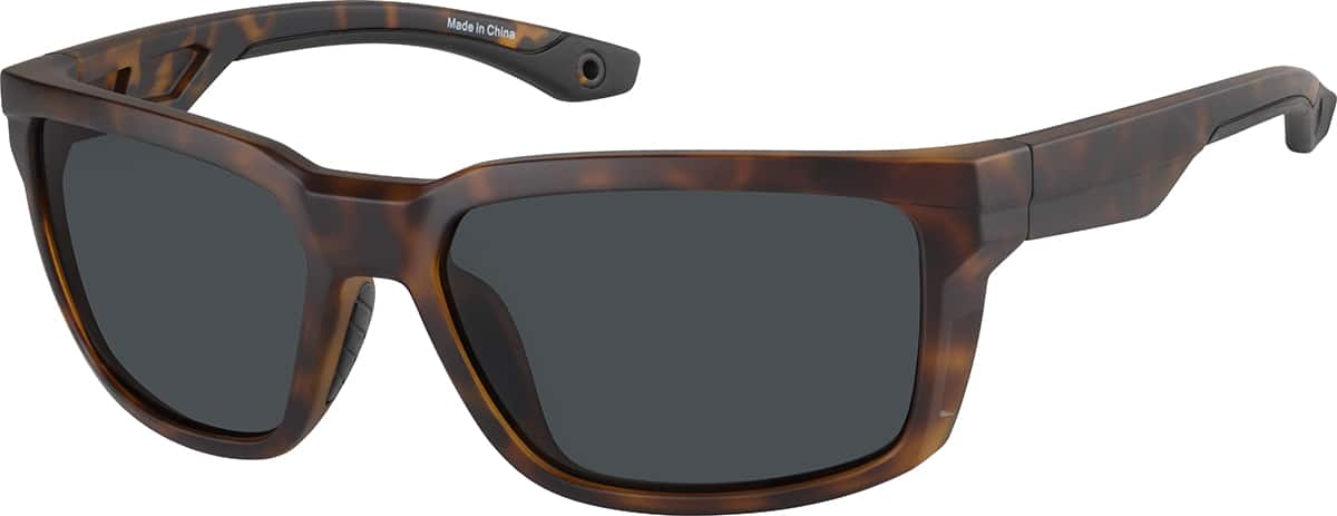 Angle view of Rectangle Sunglasses T02142521 in Tortoiseshell