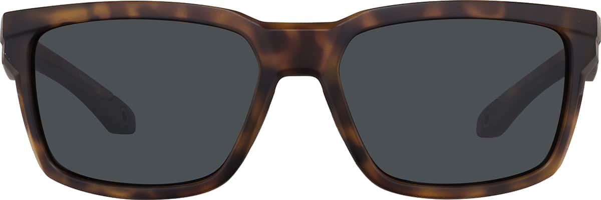 Front view of Rectangle Sunglasses T02142521 in Tortoiseshell