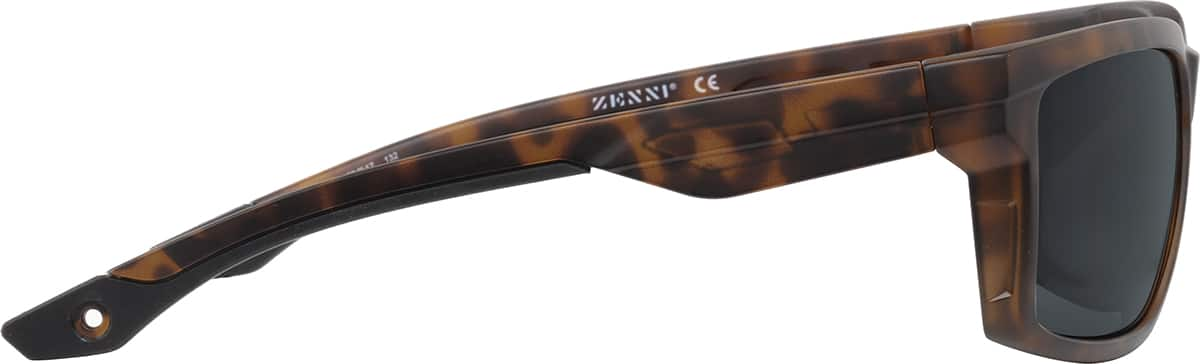 Side view of Rectangle Sunglasses T02142521 in Tortoiseshell