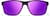 Front view of Rectangle Sports Sunglasses T02152117 in Black with Purple Mirror thumbnail