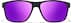 Rectangle Sports Sunglasses T02152117 in Black with Purple Mirror