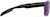 Side view of Rectangle Sports Sunglasses T02152117 in Black with Purple Mirror thumbnail