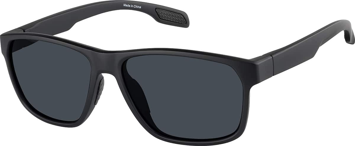 Angle view of Rectangle Sunglasses T02152121 in Black