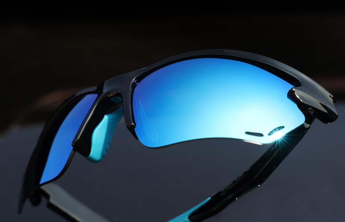Image of Half Rim Wrap-Around Sunglasses