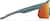Side view of Wrap-Around Shield Sunglasses T02171618 in Blue with Flame Mirror thumbnail