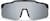 Front view of Wrap-Around Shield Sunglasses T02172112 in Black with Silver Mirror thumbnail