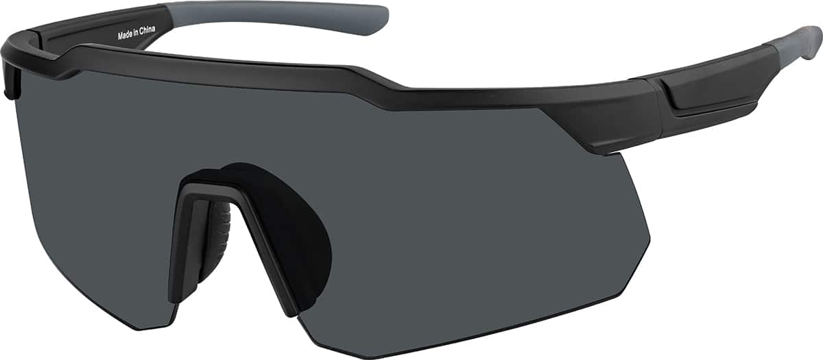 Angle view of Aviator Sunglasses T02172121 in Black