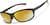Angle view of Wrap-Around Oval Sunglasses T02181214 in Gray with Gold Mirror thumbnail