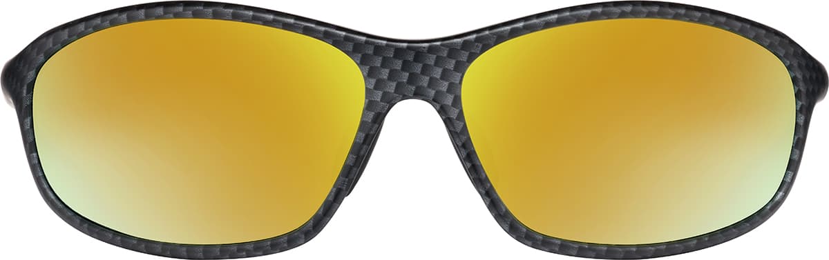 Front view of Rectangle Sunglasses T02181214 in Gray